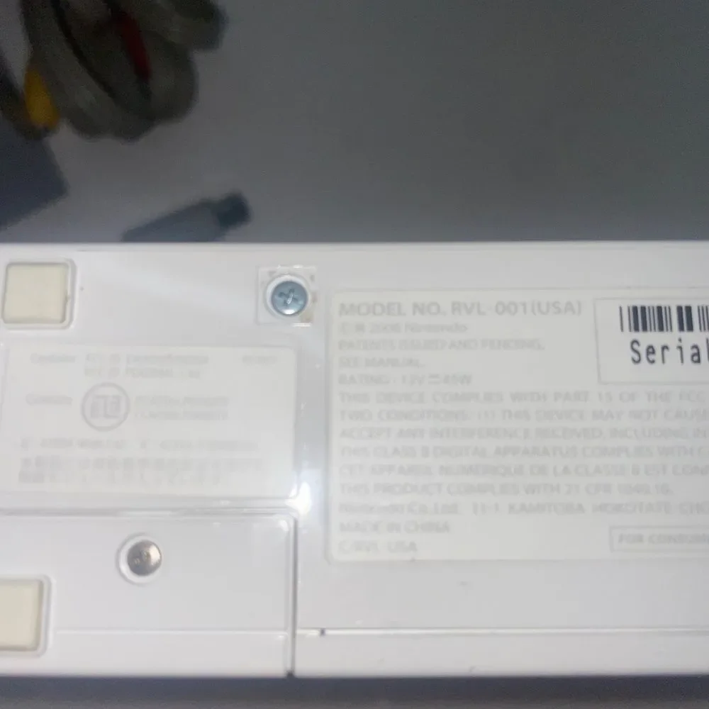 Nintendo Wii White Console RVL-001 Game Cube Compatible Bundle w/ 1 Controller‎